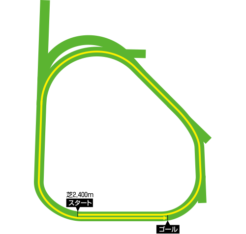 コーフィールド競馬場 コース図