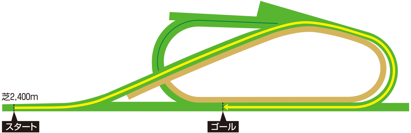 シャンティイ競馬場 コース図