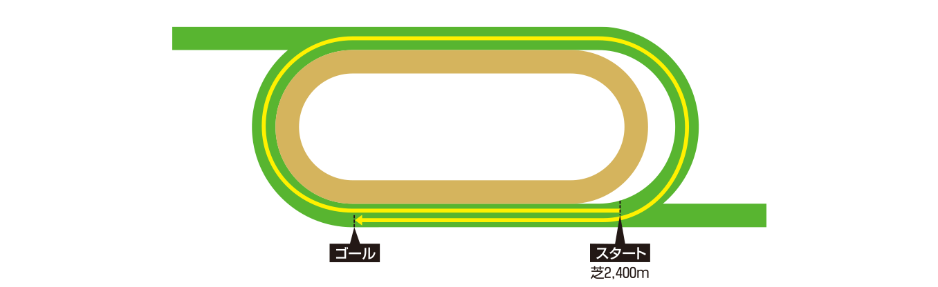 シャティン競馬場 コース図