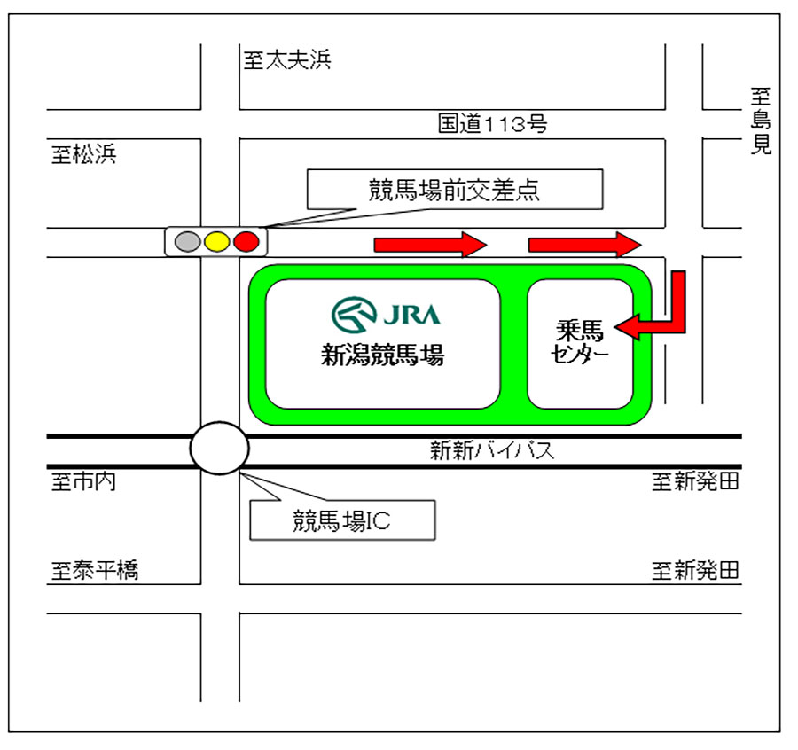 新潟競馬場 乗馬センター 位置